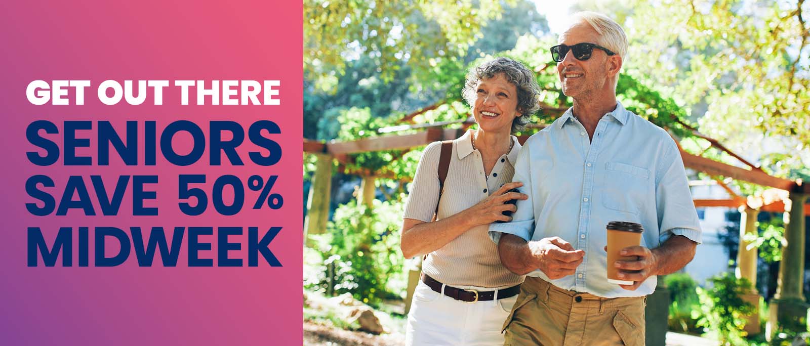 Half-off fares for seniors age 62 and over